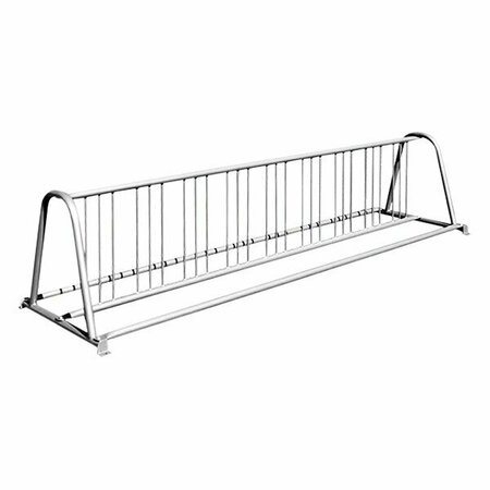 PARIS SITE FURNISHINGS Paris Furnishings 10' Galvanized Surface Mount Grid Style Bike Rack 969BRG18GAL